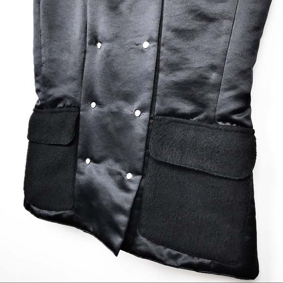 Geoffrey Beene Black Asymmetrical Zip Vest, Size S - Picture 5 of 11